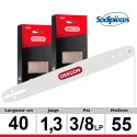 Combo Oregon : 1 guide 160SDEA074 + 2 chaînes 91P055E pour tronçonneuse