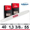 COMBO Oregon : 1 guide 160SDEA074 + 2 chaînes 91P055E pour tronçonneuse COMBO Oregon : 1 guide 160SDEA074 + 2 chaînes 91P055E pour tronçonneuse