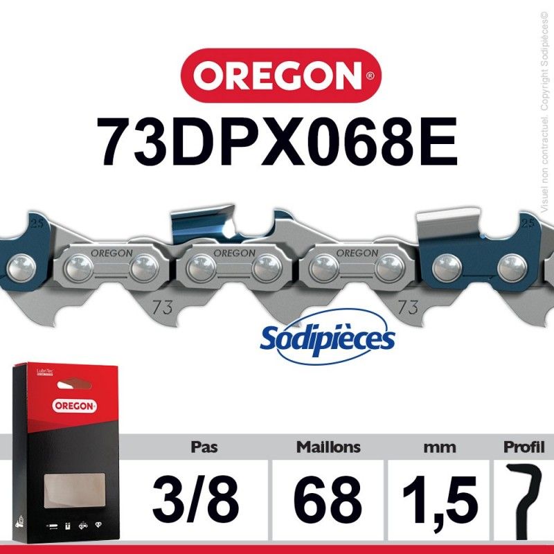COMBO Oregon : 1 guide 188SFHD009 + 2 chaînes 73DPX068Epour tronçonneuse