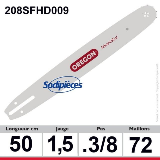 Combo Oregon : 1 guide 208SFHD009 + 2 chaînes 73DPX072E pour tronçonneuse Combo Oregon : 1 guide 208SFHD009 + 2 chaînes 73DPX072E pour tronçonneuse