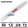 Combo Oregon : 1 guide 208SFHD009 + 2 chaînes 73DPX072E pour tronçonneuse Combo Oregon : 1 guide 208SFHD009 + 2 chaînes 73DPX072E pour tronçonneuse