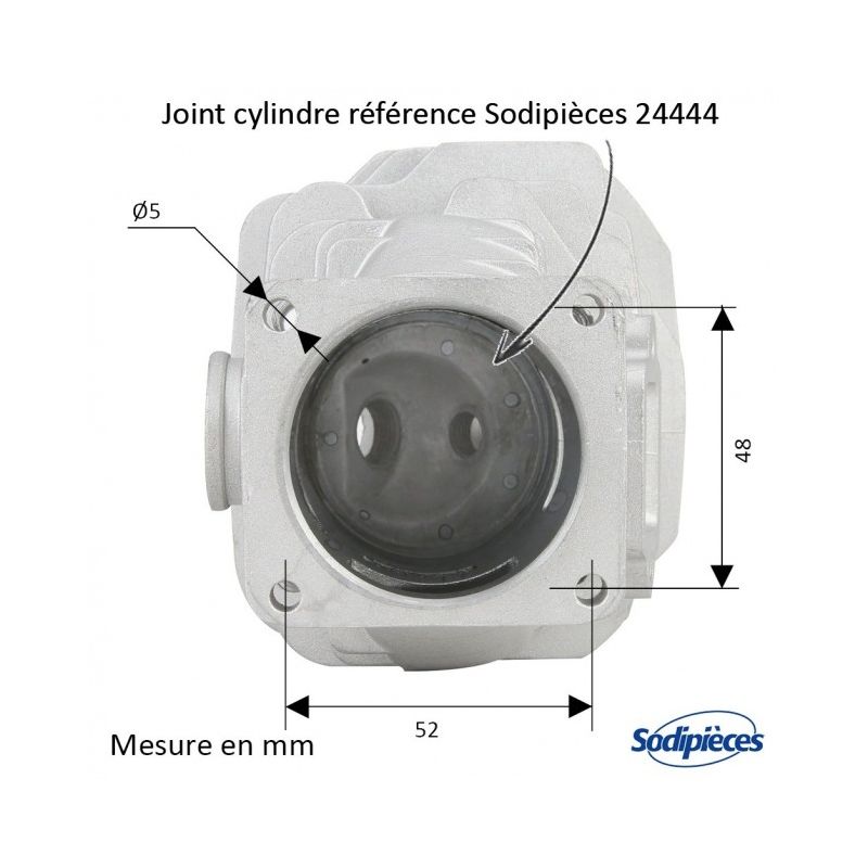 Cylindre piston tronçonneuse pour Stihl044, MS440 Ø 50mm + jeu de joints