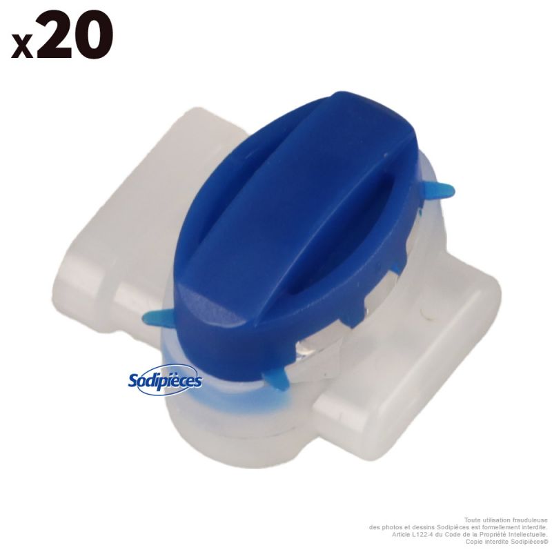 Connecteurs auto-dénudants pour câbles robot 0,5 à 1,5 mm² - Lot de 20