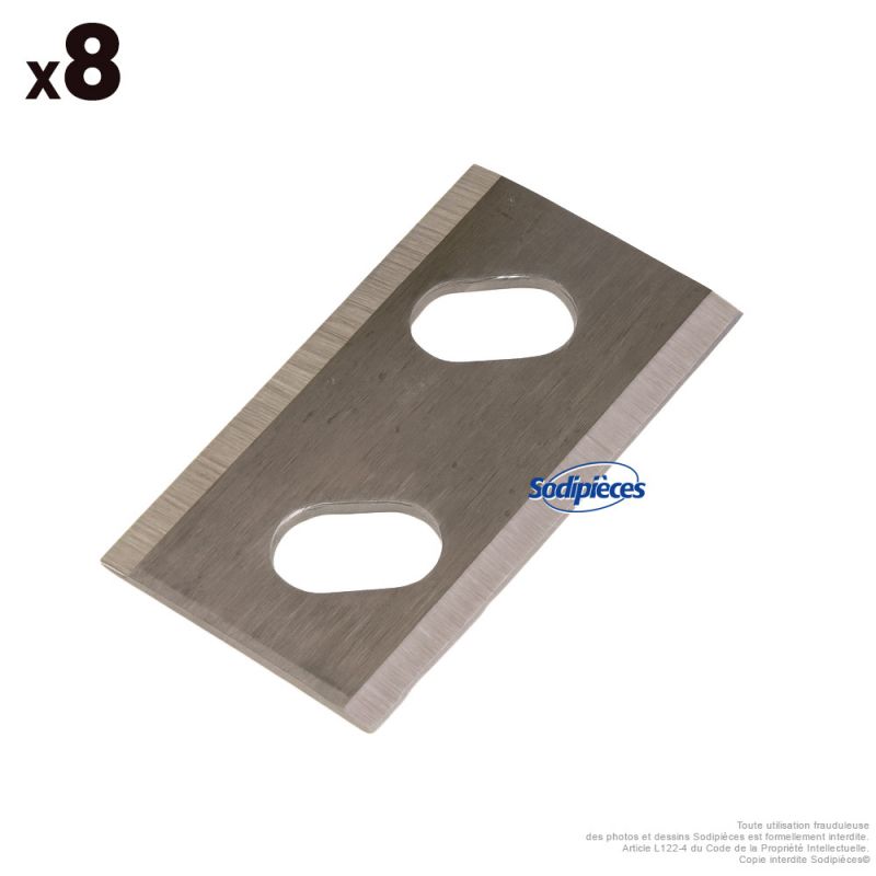 Lames pour robots tondeuses - Lot de 8 lames 32x18,8x0,9 mm