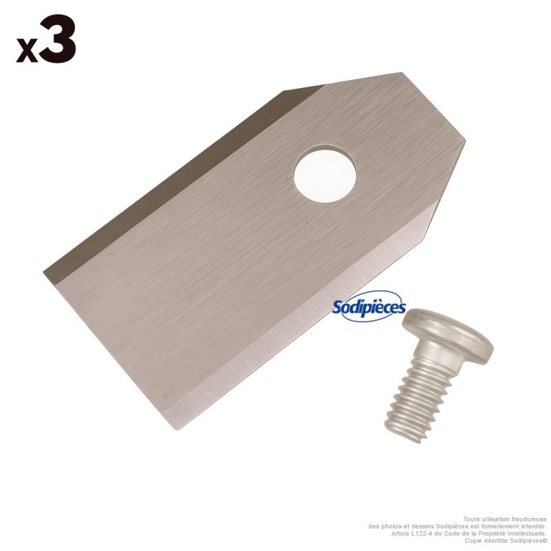 Lames pour robot tondeuse HUSQVARNA Automower 220AC - Lot de 3 lames
