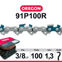 Chaîne 91P100R OREGON. 3/8" LP. 1,3 mm.100 pieds