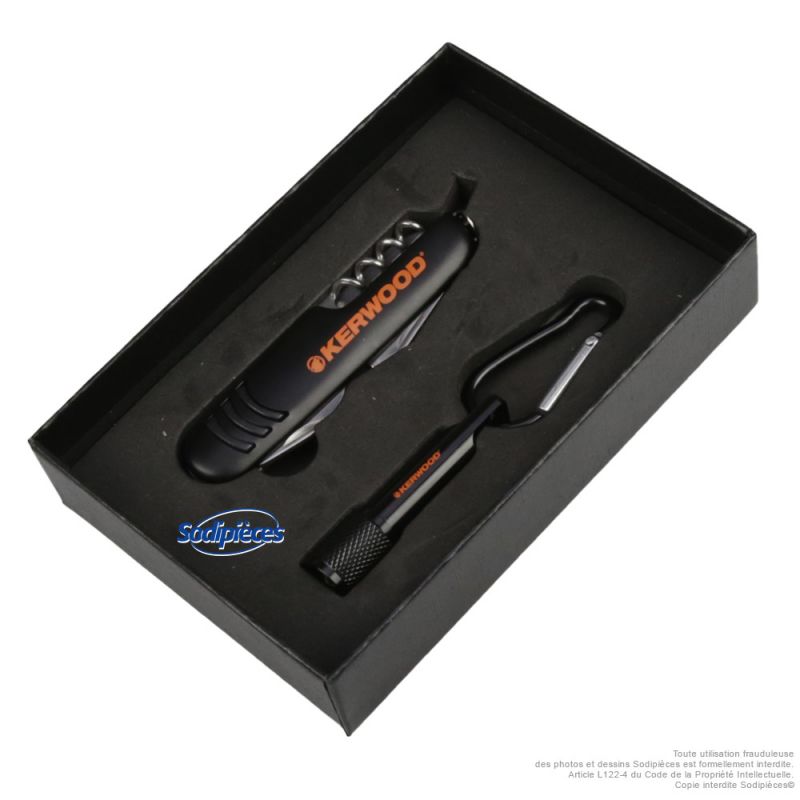 Couteau suisse multifonction avec mini lampe torche – Kerwood