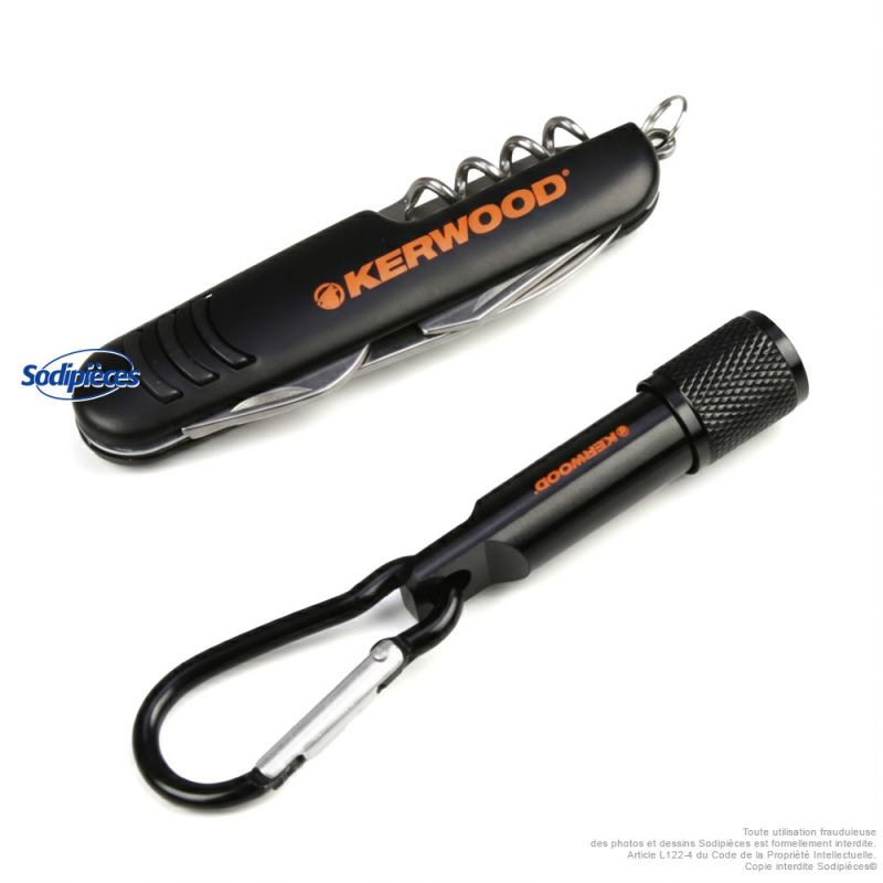 Couteau suisse multifonction avec mini lampe torche – Kerwood