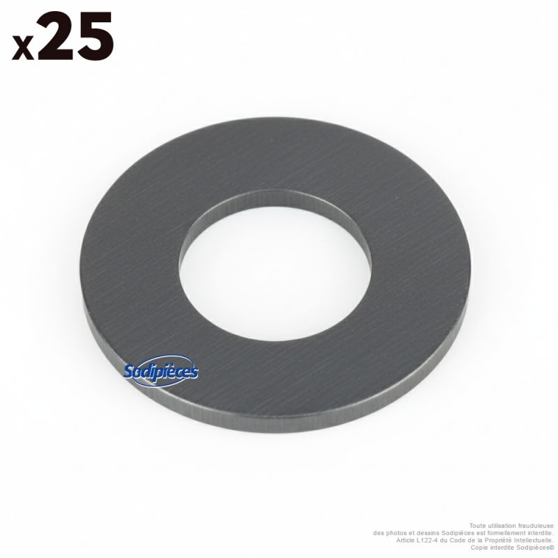 Lot de 25 rondelles pour lame, alésage 8,5 mm, Ø extérieur 17,70 mm