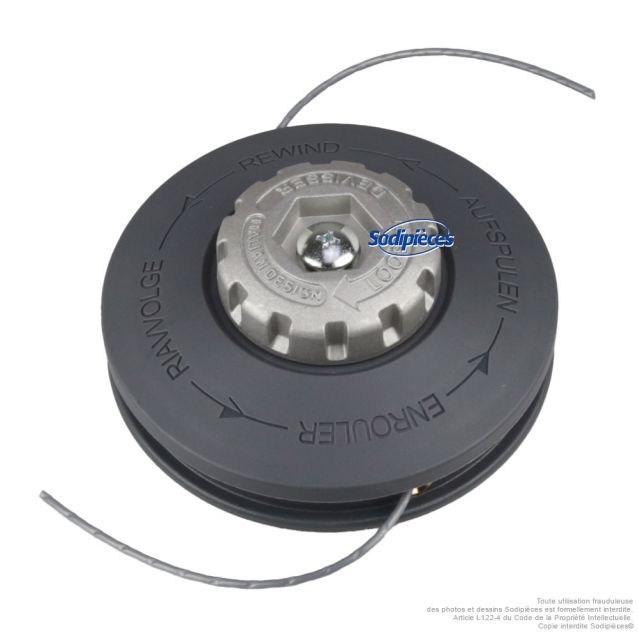 Tête débroussailleuse manuelle Tecomec Ø130 mm – Universelle 2 fils Ø2,0 à 2,7 mm