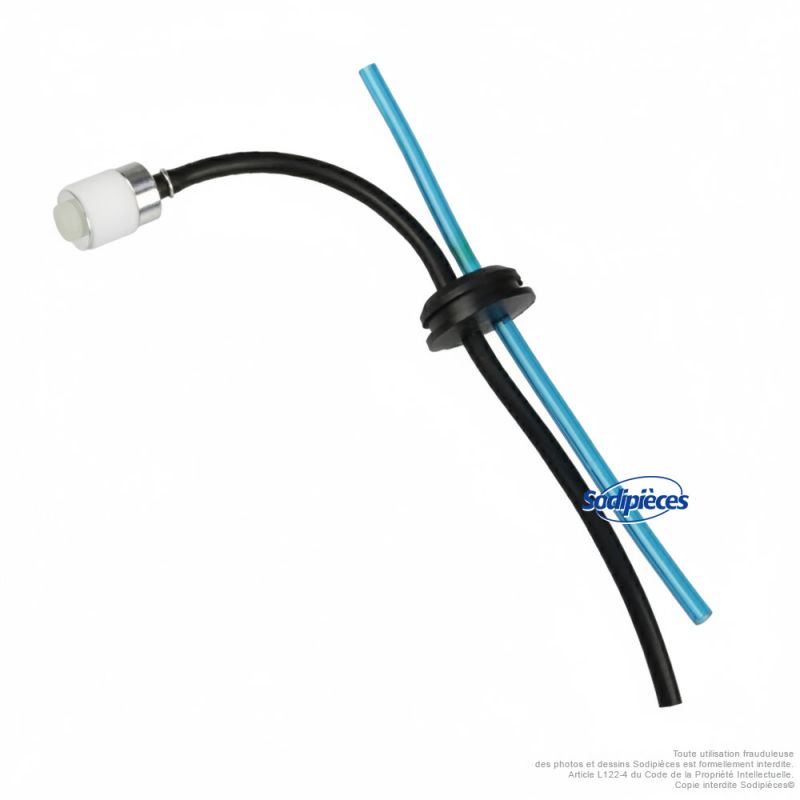 Tuyau d’alimentation carburant / kit aspiration – pour Ryobi, grommet 24 mm