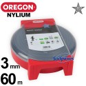Fil Orégon Nylium étoilé. 3 mm x 60 m pour débroussailleuse - DESTOCKAGE