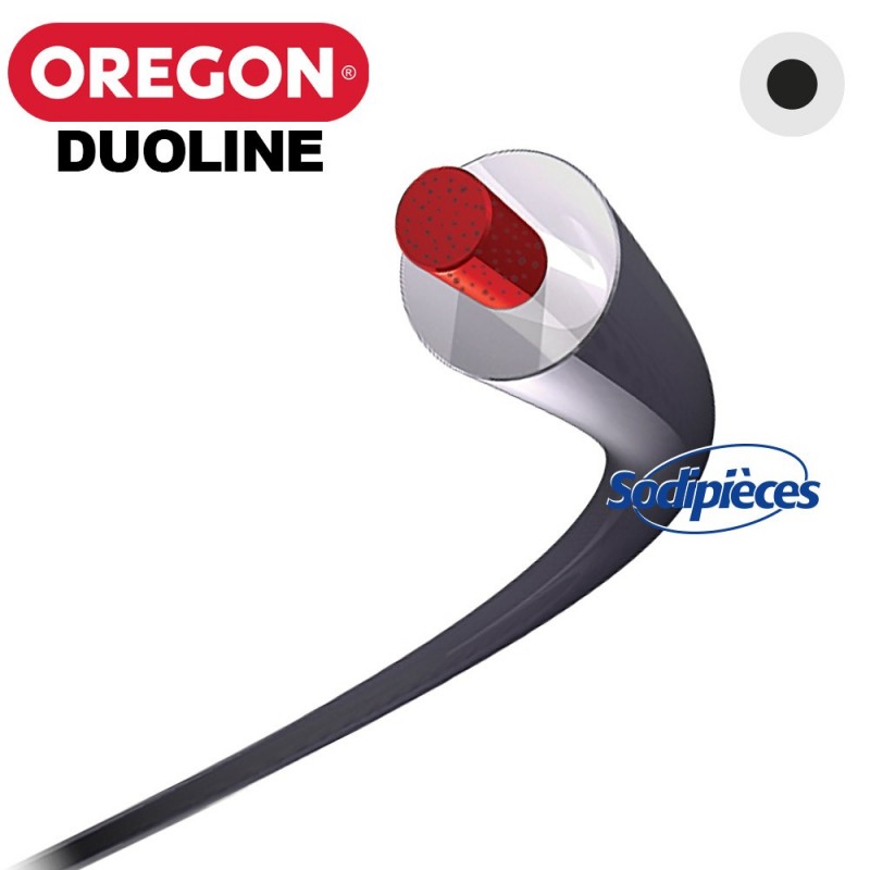 Fil Orégon Duoline rond. 3 mm x 60 m pour débroussailleuse