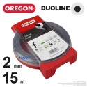 Fil Orégon Duoline rond. 2 mm x 15 m pour débroussailleuse