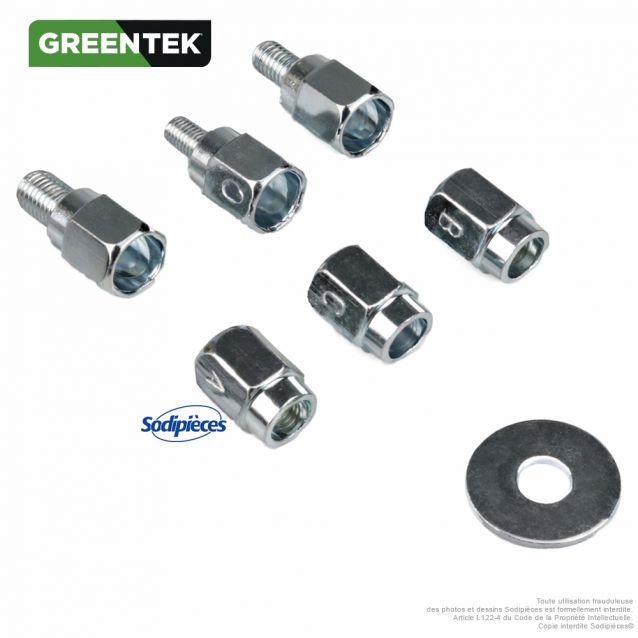 Tête Universelle 113 × 67 mm + Lot d’Adaptateurs - GREENTEK