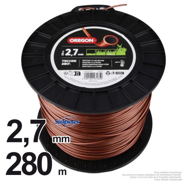 Fil Rond Oregon Techni 280°- 2,70 mm x 280 m