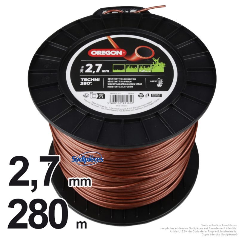 Fil Rond Oregon Techni 280°- 2,70 mm x 280 m