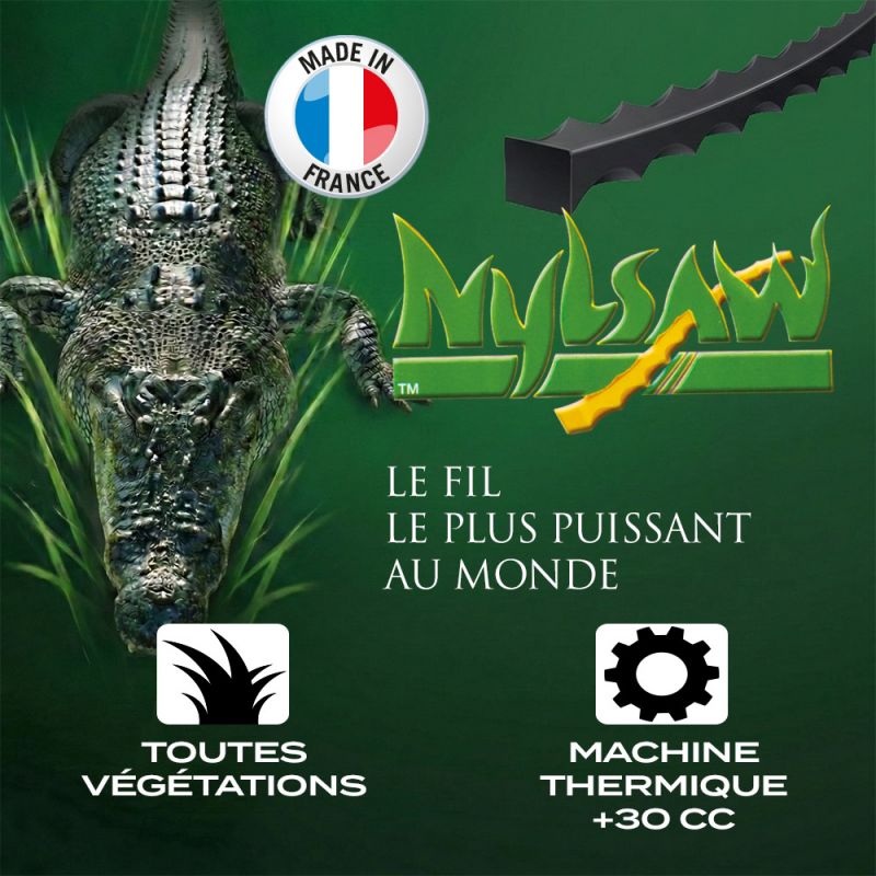 Fil débroussailleuse Ø 3,5 mm x 97 m Cranté Bobine Nylsaw