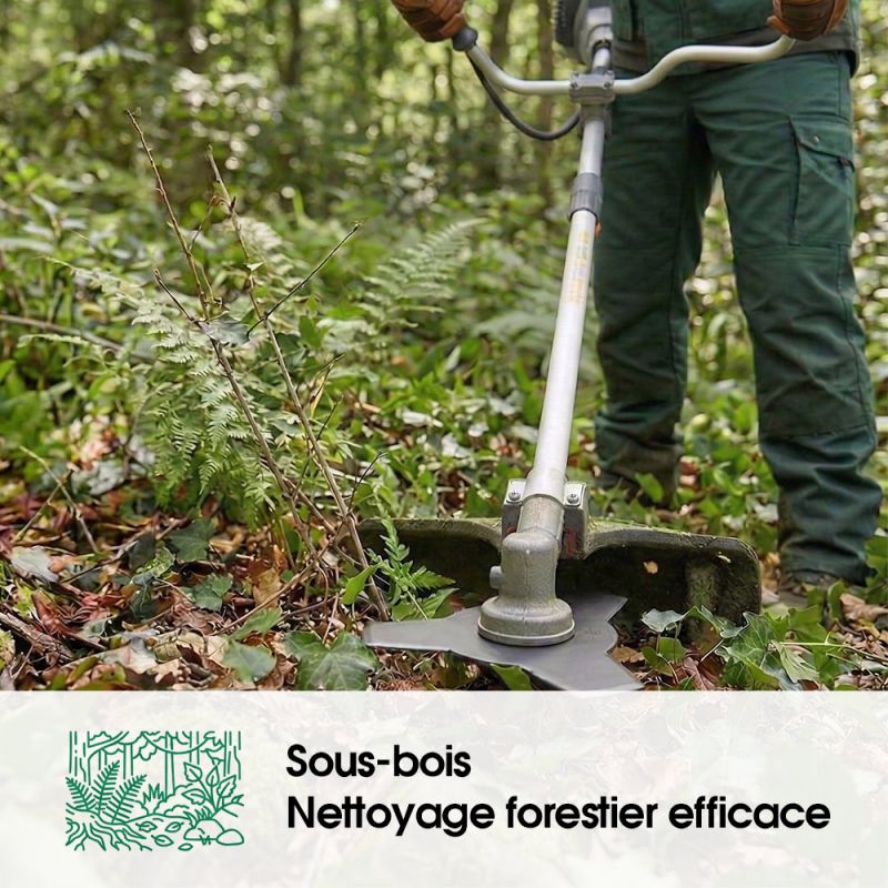 Lame débroussailleuse gouges dentées 22 dents Ø 225 mm x 1,8 mm Al 20 mm