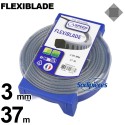 Fil débroussailleuse Ø 3 mm x 37 m Denté bi-matière Coque FlexiBlade