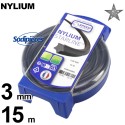 Fil débroussailleuse Ø 3 mm x 15 m Etoilé Coque Nylium