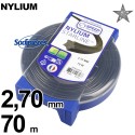 Fil débroussailleuse Ø 2,7 mm x 70 m Etoilé Coque Nylium