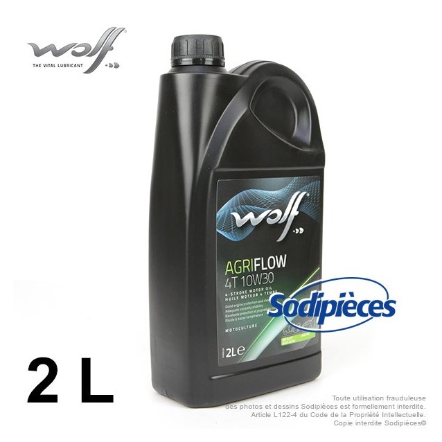 Huile moteur Wolf Agriflow 4T 10W30 2L