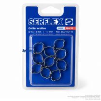 Colliers Serflex BO. Coffret de 10. diam serrage 13 à 15 mm