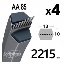 2 courroies AA85 | 13 x...
