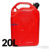 Bidon de 20 L rouge et noir avec bec verseur