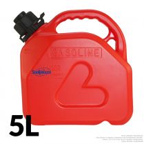 Bidon de 5 L rouge avec bec verseur