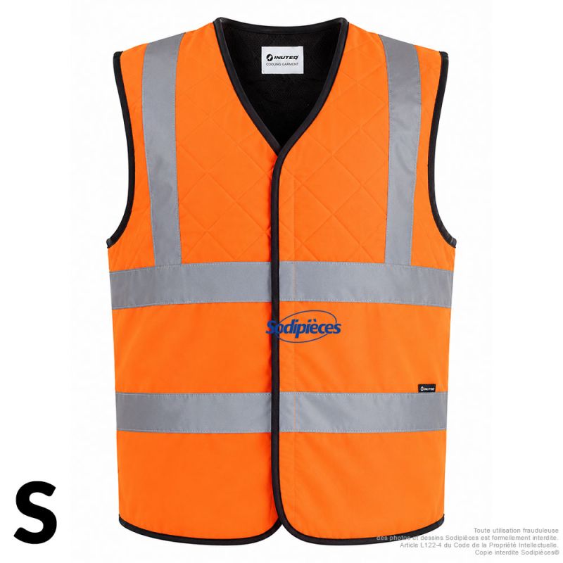 Gilet Haute visibilité refroidissant Bodycool 2BSafe - Orange - Taille S