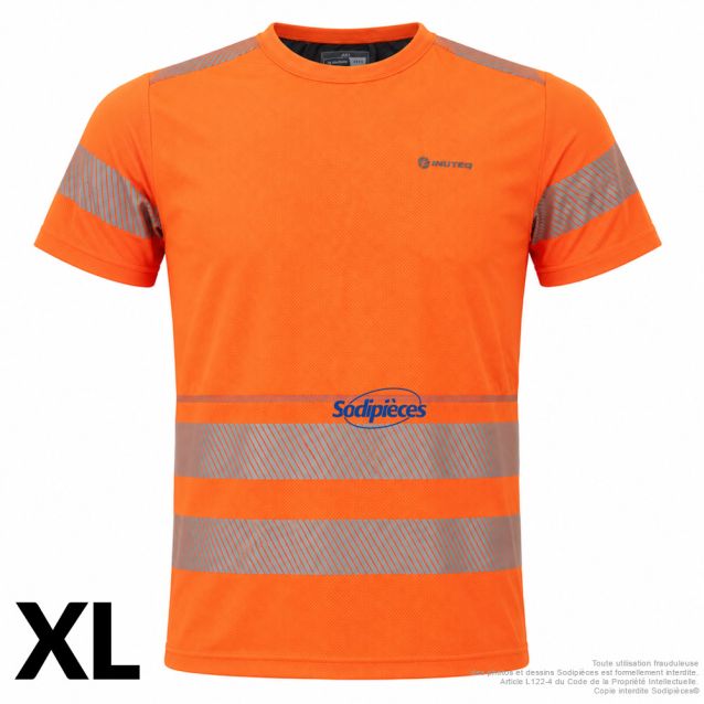 T-shirt rafraîchissant Bodycool - Orange- Haute visibilité - Taille XL