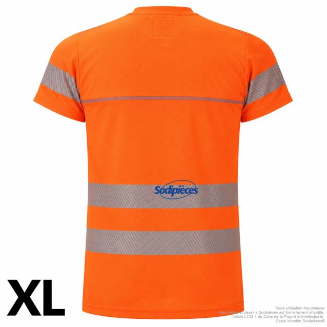 T-shirt rafraîchissant Bodycool - Orange- Haute visibilité - Taille XL