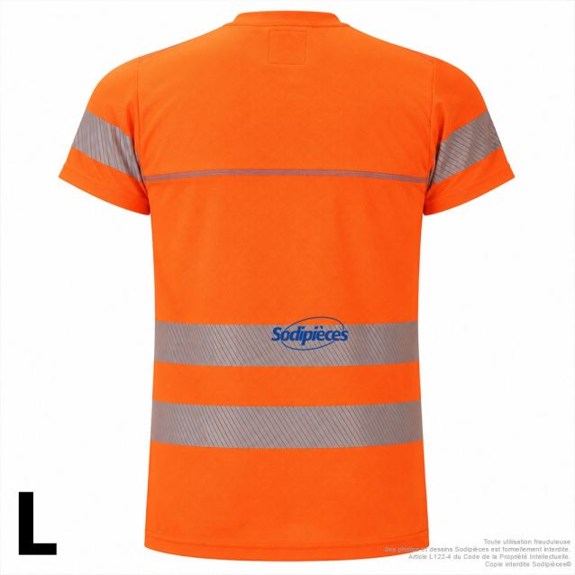 T-shirt rafraîchissant Bodycool - Orange- Haute visibilité - Taille L