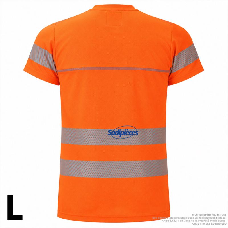 T-shirt rafraîchissant Bodycool - Orange- Haute visibilité - Taille L