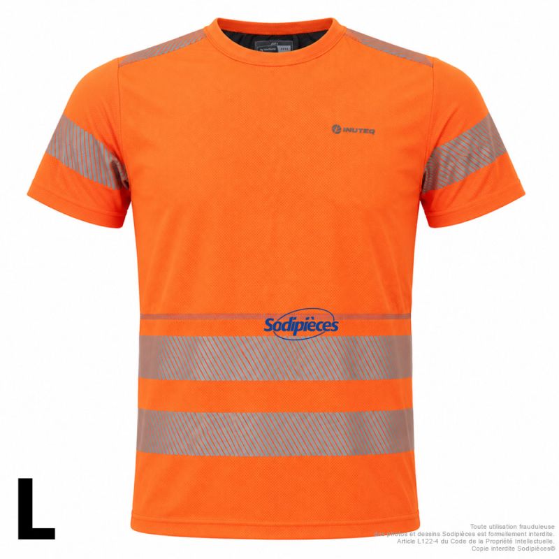 T-shirt rafraîchissant Bodycool - Orange- Haute visibilité - Taille L