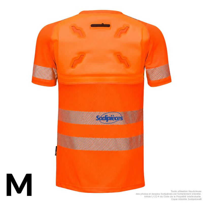 T-shirt refroidissant HV - Smart-X - Manches courtes - Orange - Taille M