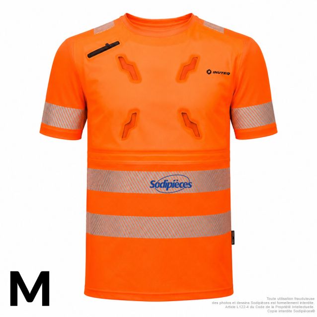 T-shirt refroidissant HV - Smart-X - Manches courtes - Orange - Taille M