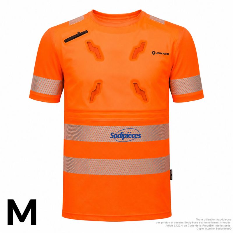 T-shirt refroidissant HV - Smart-X - Manches courtes - Orange - Taille M