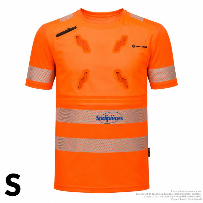T-shirt refroidissant HV - Smart-X - Manches courtes - Orange - Taille S