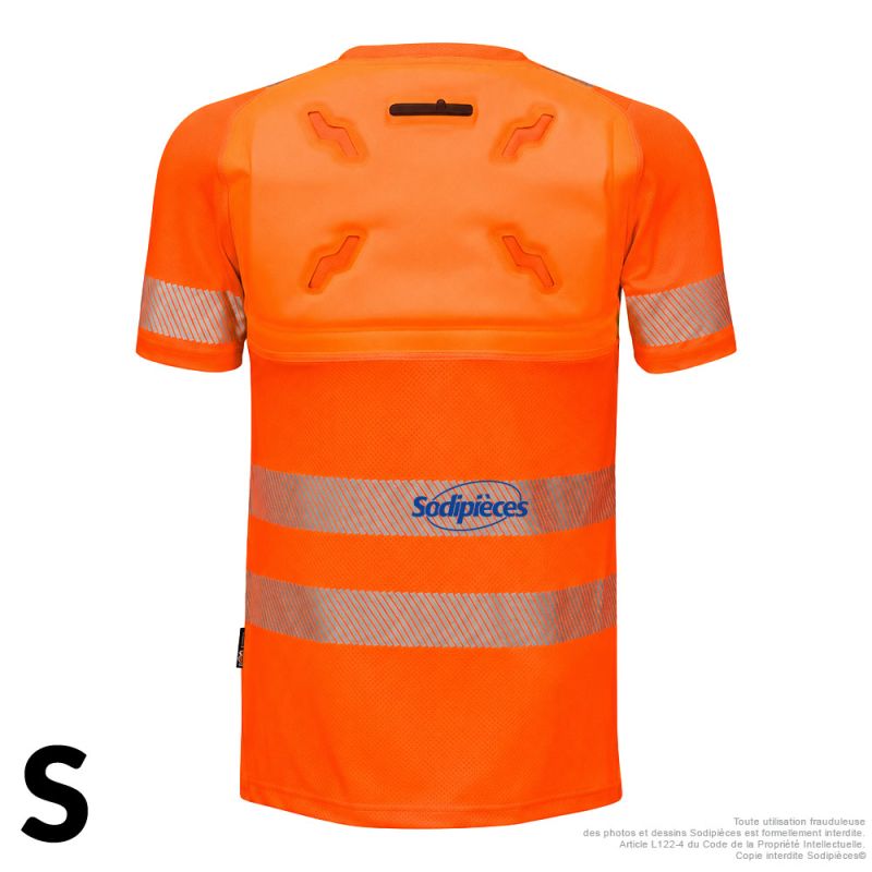 T-shirt refroidissant HV - Smart-X - Manches courtes - Orange - Taille S