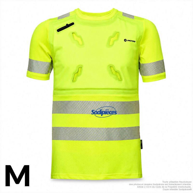 T-shirt refroidissant HV - Smart-X - Manches courtes - Jaune - Taille M