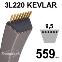 Courroie Teknic 3L220 | 9,5...