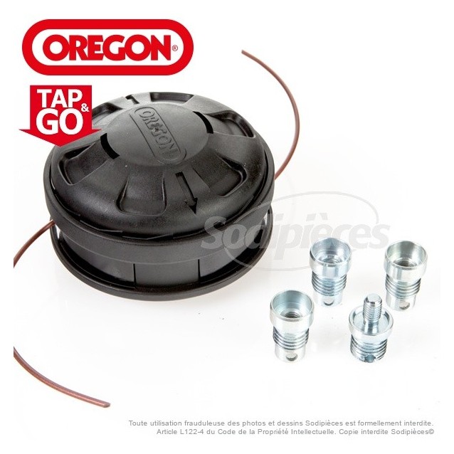  Tête débroussailleusse Orégon Ø 130 mm. Tap and Go