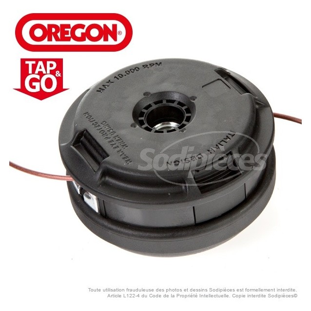  Tête débroussailleusse Orégon Ø 130 mm. Tap and Go