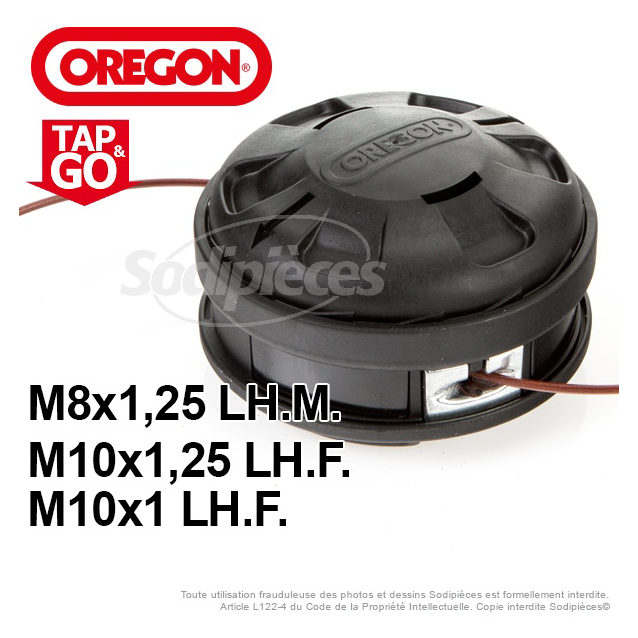 Tête débroussailleusse Orégon Ø 130 mm. Tap and Go